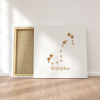Modern Zodiac Sign Gold Scorpius | Element Water 