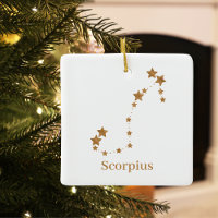 Modern Zodiac Sign Gold Scorpius | Element Water 