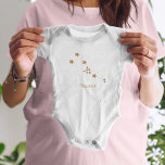 Modern Zodiac Sign Gold Taurus | Element Earth Baby Bodysuit<br><div class="desc">Modern Zodiac Sign Gold Taurus | Element Earth</div>