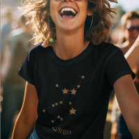 Modern Zodiac Sign Gold Virgo | Element Earth