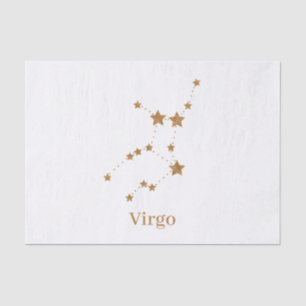 Modern Zodiac Sign Gold Virgo   Element Earth Tissue Paper