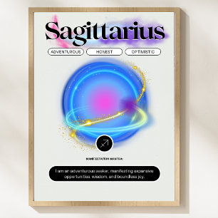 Modern Zodiac Sign Sagittarius Quote Element Fire