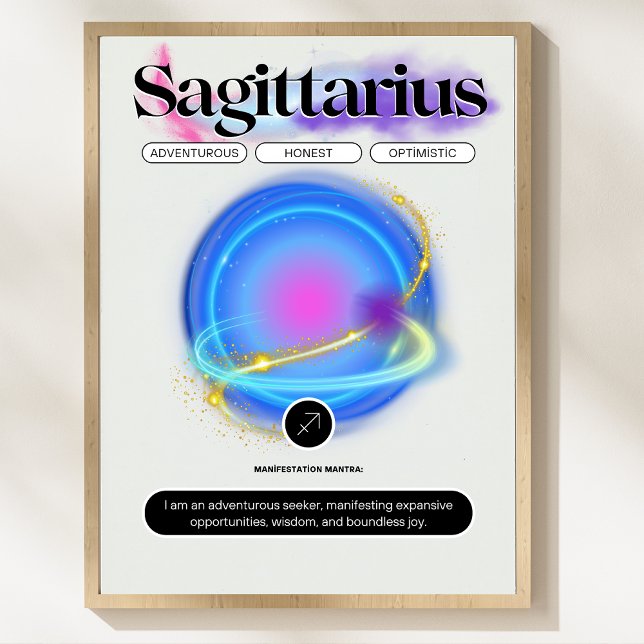 Modern Zodiac Sign Sagittarius Quote Element Fire (Modern Zodiac Sign Sagittarius Quote Element Fire)