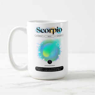 Modern Zodiac Sign Scorpio Quote Water Element Coffee Mug