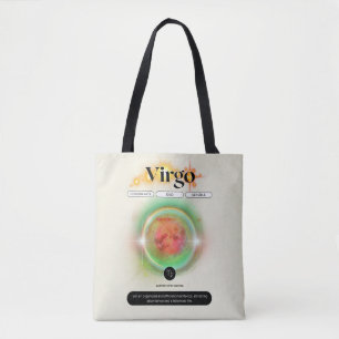Modern Zodiac Sign Virgo Quote Earth Element Tote Bag