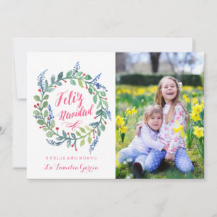 Moderna Feliz Navidad Tarjeta De Navidad Holiday Card