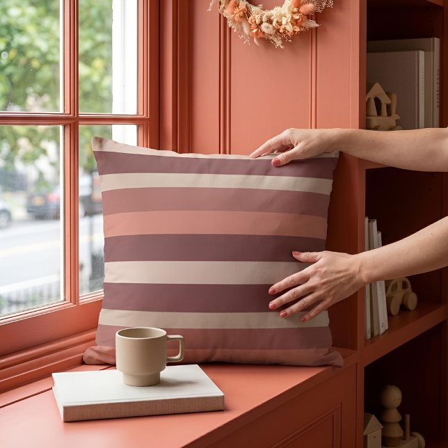 Moderna Linear | Antique Rose & Copper Cushion (Creator Uploaded)