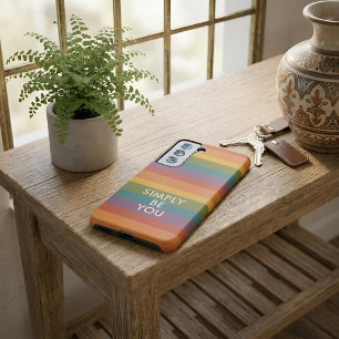 Moderna Linear MCM Rainbow Be You Samsung Galaxy Case