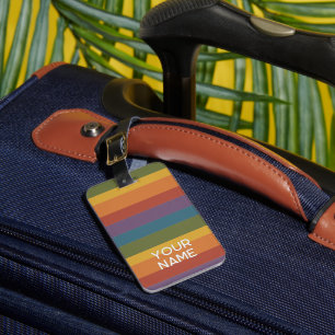 Moderna Linear MCM Rainbow Luggage Tag