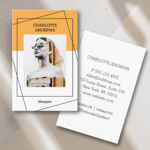 Moderne Foto Visitenkarte Business Card