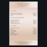 Moderne minimale Beige Hautfarbe Flyer<br><div class="desc">Modernes Business,  minimalistisch,  beige.  Entworfen für Designer,  Stylist,  Salons,  Haare und Make-up Künstler,  Nägel und Lash Künstler,  Wellness-Centre und mBearbeiten Sie die Karte,  indem Sie Ihre Daten eingeben. Sie können den Schriftart,  die Farbe und die Position individuell durch "weitere Personalisierung" auswählen.</div>