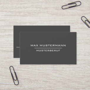 Moderne Professionelle Dunkle Visitenkarte Business Card