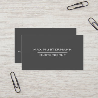 Moderne Professionelle Dunkle Visitenkarte Business Card