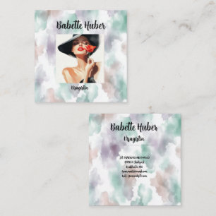 Moderne square business card