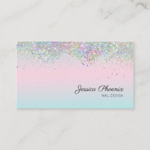 Moderner Glamour Glitzer sinkt Visitenkarte Business Card