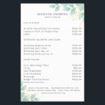 Moderner, Wei-Grün Leafy Flyer<br><div class="desc">Moderner,  grüner Schicht in Weiß,  Grün. Bearbeiten Sie Ihr Produkt in wenigen Minuten durch Hinzufugen Ihrer Daten. Sie können den Schriftart/die Farbe/Position durch "weitere Personalisierung" ändern.</div>