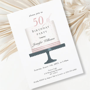 Modernes, elegante Einladung zum Geburtstag Invitation