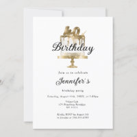 Modernes, elegantes 40. Einladung zum Geburtstag