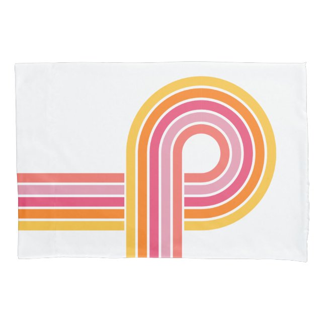 ModernGirly Colours Bold Stripes Pattern Pillowcase (Front-Left)