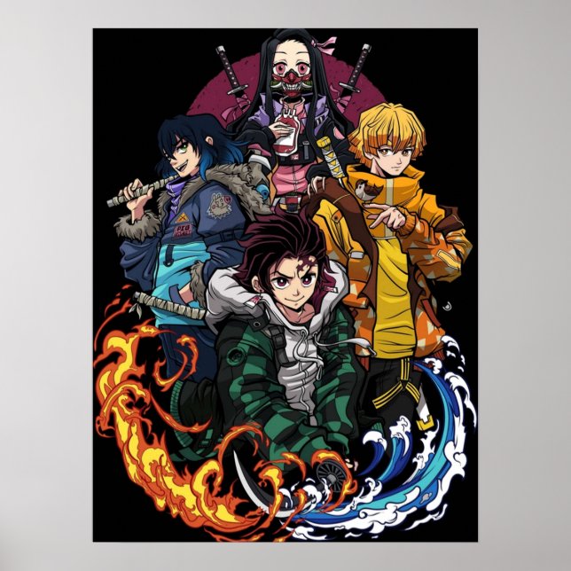 Modernised Demon Slayer Poster (Front)
