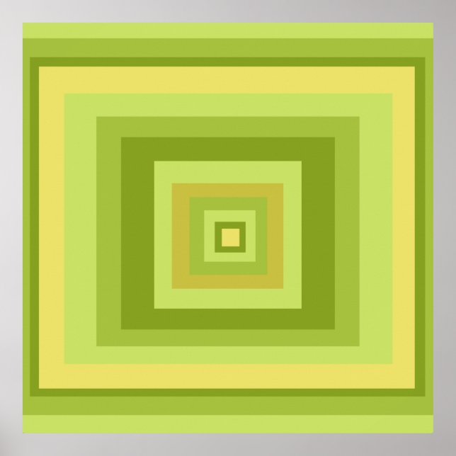 modernist abstract geometric art poster (Front)