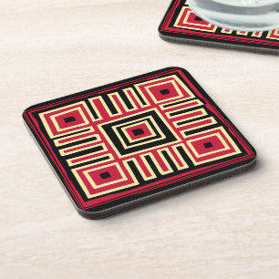 modernist abstract geometric coaster
