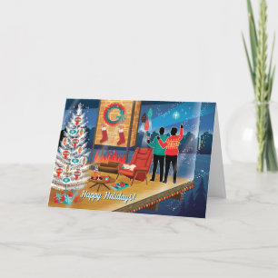 Modernist House Holiday Cards- Gay Men Card
