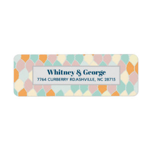 Modernly Retro Return Address Label