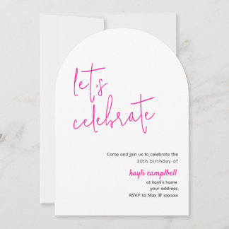 ModernnCustom Photo Arched Invitation