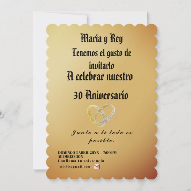 Moderno,dorado Minimalista Celebracion Invitation (Front)