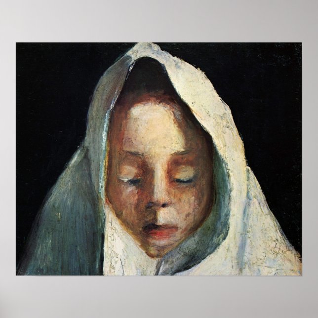 Modersohn-Becker - Child's Head With A White Cloth Poster (Front)