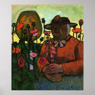 Modersohn-Becker - Old Woman In The Garden 1906 Poster