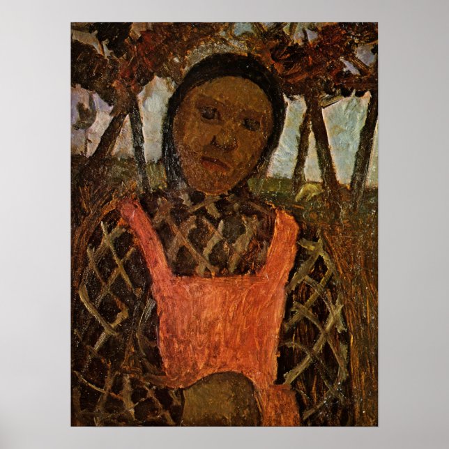 Modersohn-Becker - Peasant Child With Pink Apron  Poster (Front)