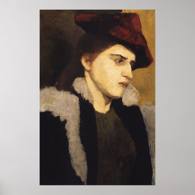 Modersohn-Becker - Portrait Of A Young Woman Poster (Front)