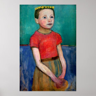 Modersohn-Becker - Portrait Of Italian Girl 1906 Poster