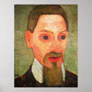 Modersohn-Becker - Portrait Of Rainer Maria Rilke  Poster
