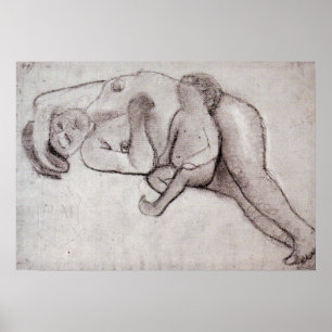 Modersohn-Becker - Reclining Mother And Child 1906 Poster