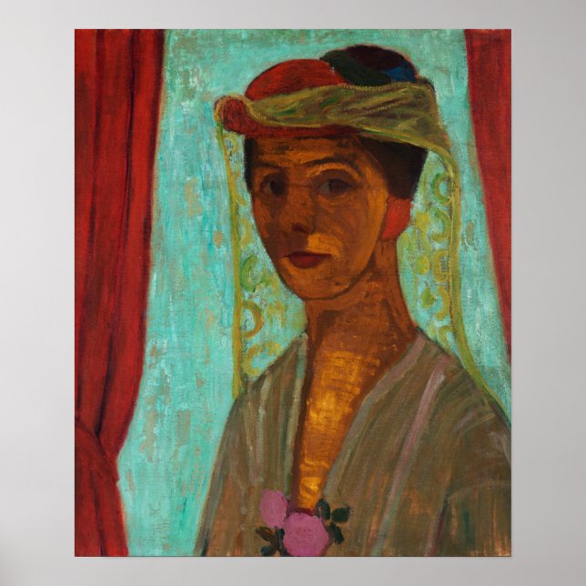 Modersohn-Becker - Self-Portrait With Hat And Veil Poster (Front)