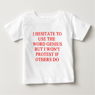 modest genius joke baby T-Shirt