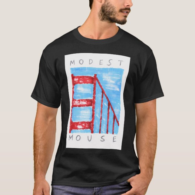 Modest Mouse Sticker T-Shirt (Front)