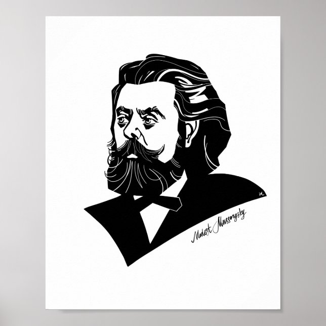 Modest Mussorgsky Poster (Front)