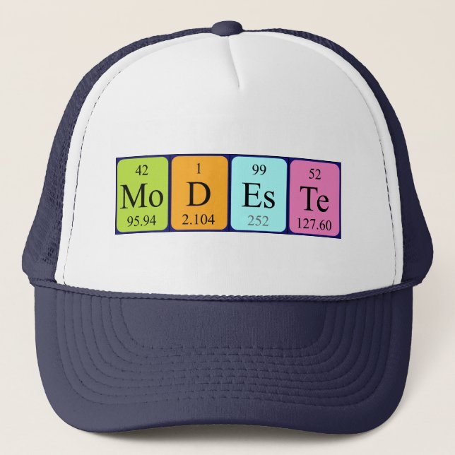 Modeste periodic table name hat (Front)