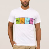 Modeste periodic table name shirt (Front)