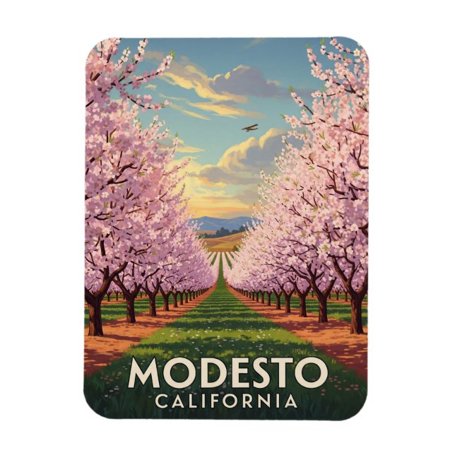 Modesto California Central Valley Magnet (Vertical)
