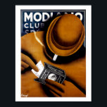 Modiano Cigarette Ad Poster<br><div class="desc">Vintage advertising poster for Modiano cigarette papers.</div>
