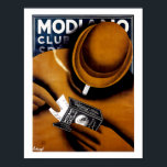 Modiano Cigarette Ad Poster<br><div class="desc">Vintage advertising poster for Modiano cigarette papers.</div>