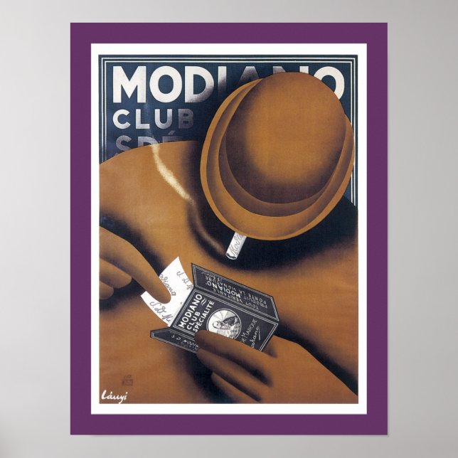 Modiano Cigarette Paper Advertisement Poster (Front)
