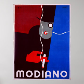 Modiano - Vintage Cigarette Advertising Poster