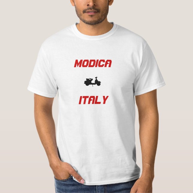 Modica, Italy Scooter T-Shirt (Front)