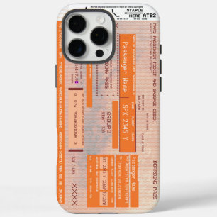 Modify Space Flight Mars Travel Boarding Pass iPhone 16 Pro Max Case